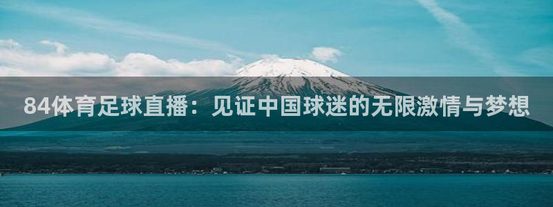 84体育足球直播：见证中国球迷的无限激情与梦想
